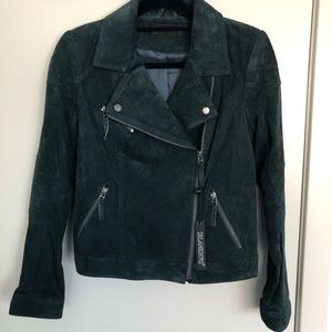 Blank NYC Green Suede Jacket